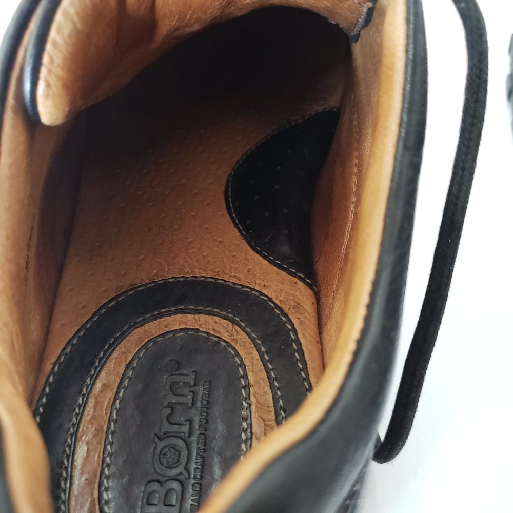 Born Comfort & Casual Leather Black Oxford Size 9 - Picture 11 of 16